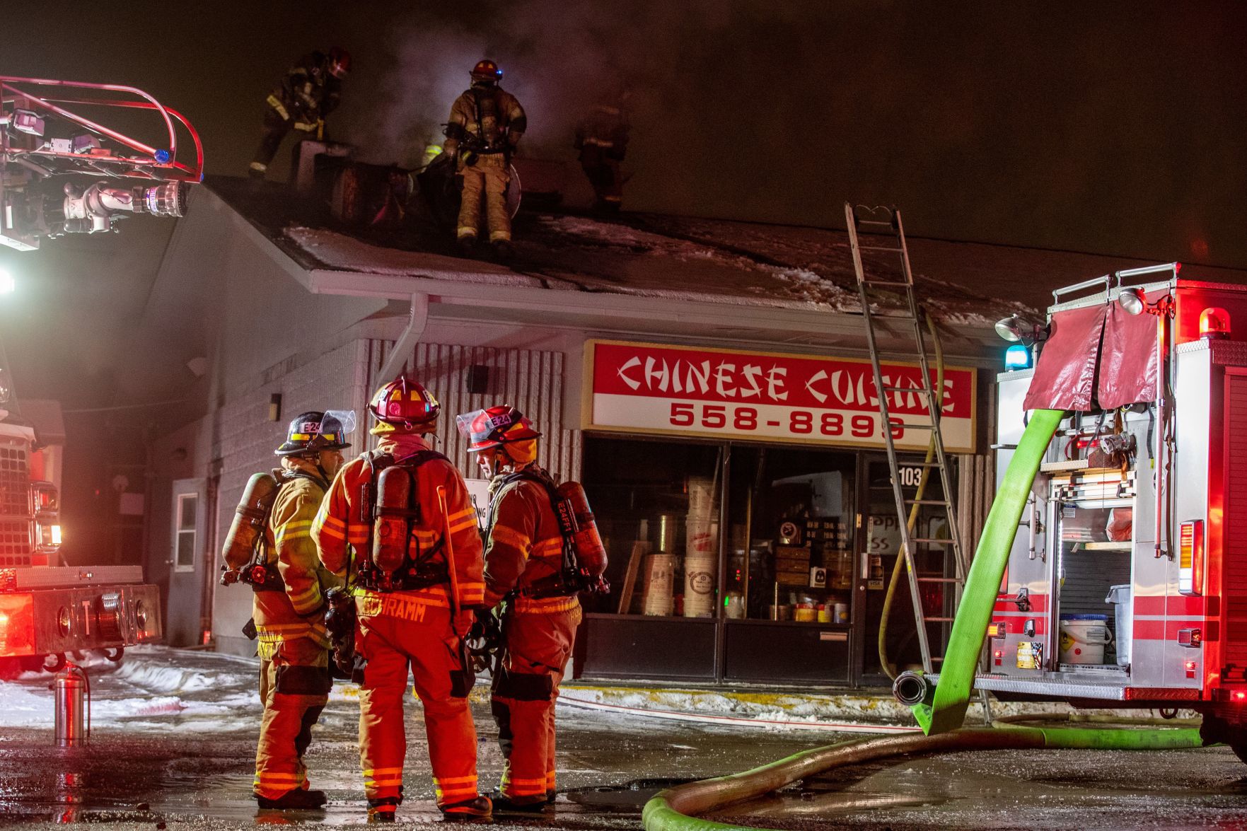 Three Happiness restaurant fire